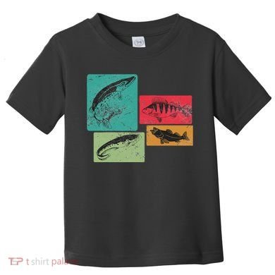 For Anglers Good Catch Perch Pike Trout Toddler T-Shirt