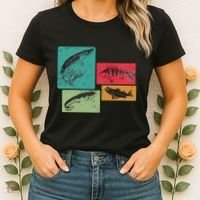 For Anglers Good Catch Perch Pike Trout Women's T-Shirt thumb 2