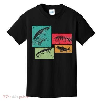 For Anglers Good Catch Perch Pike Trout Kids T-Shirt