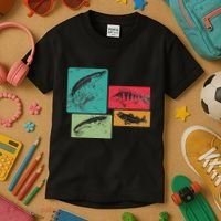 For Anglers Good Catch Perch Pike Trout Kids T-Shirt thumb 3