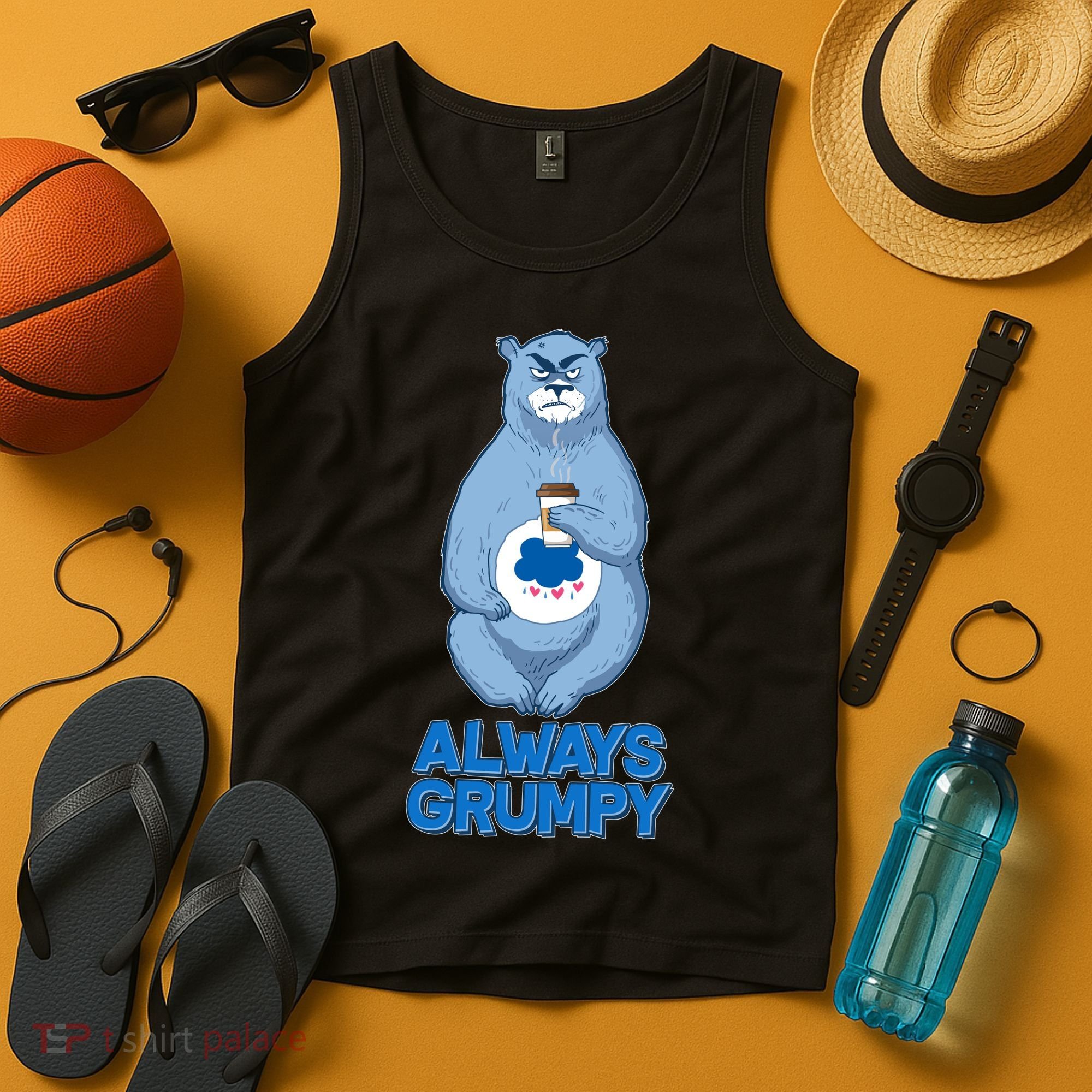 Funny Always Gumpy Bear Tank Top