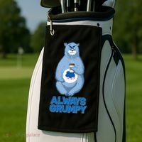 Funny Always Gumpy Bear Golf Towel thumb 2