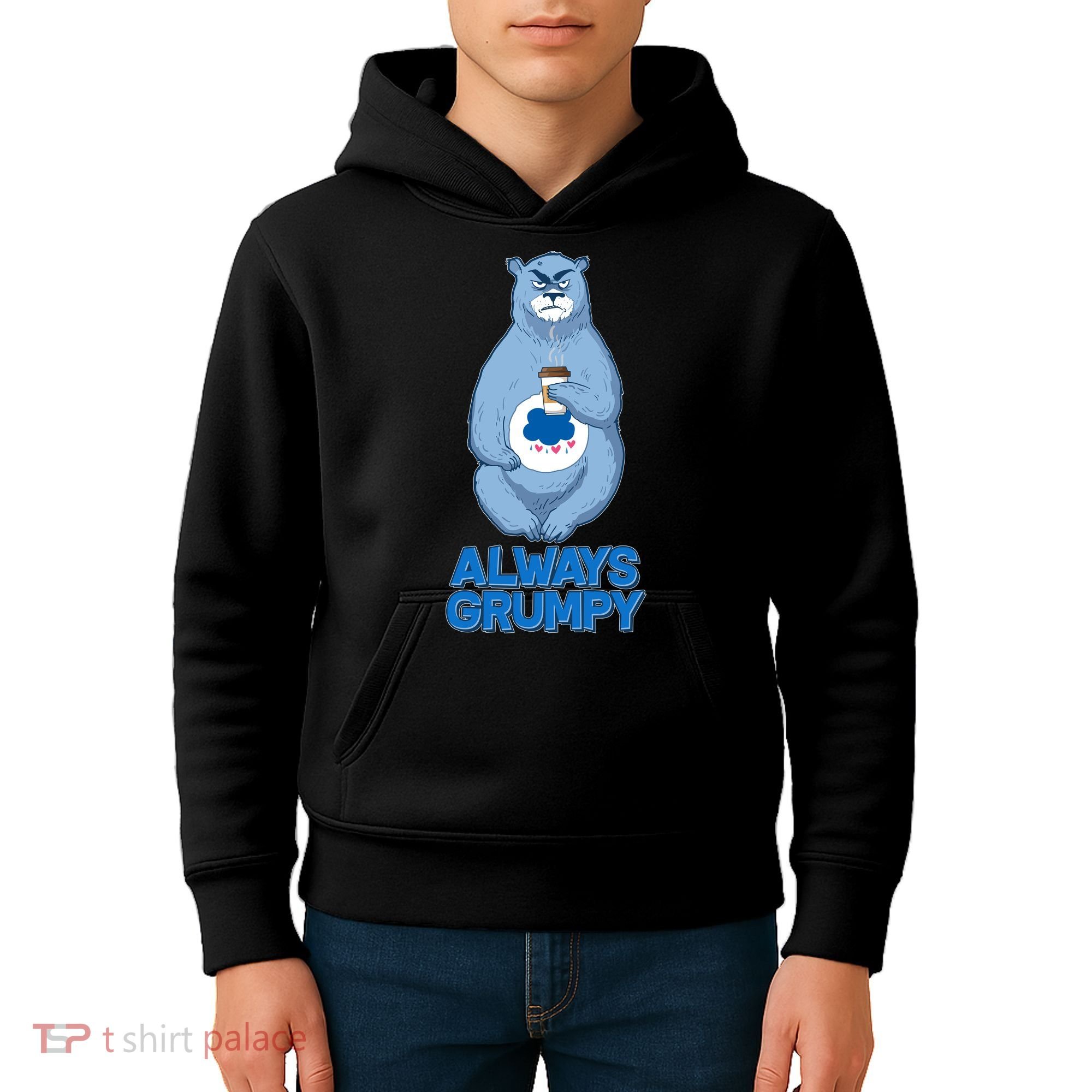 Funny Always Gumpy Bear Kids Hoodie