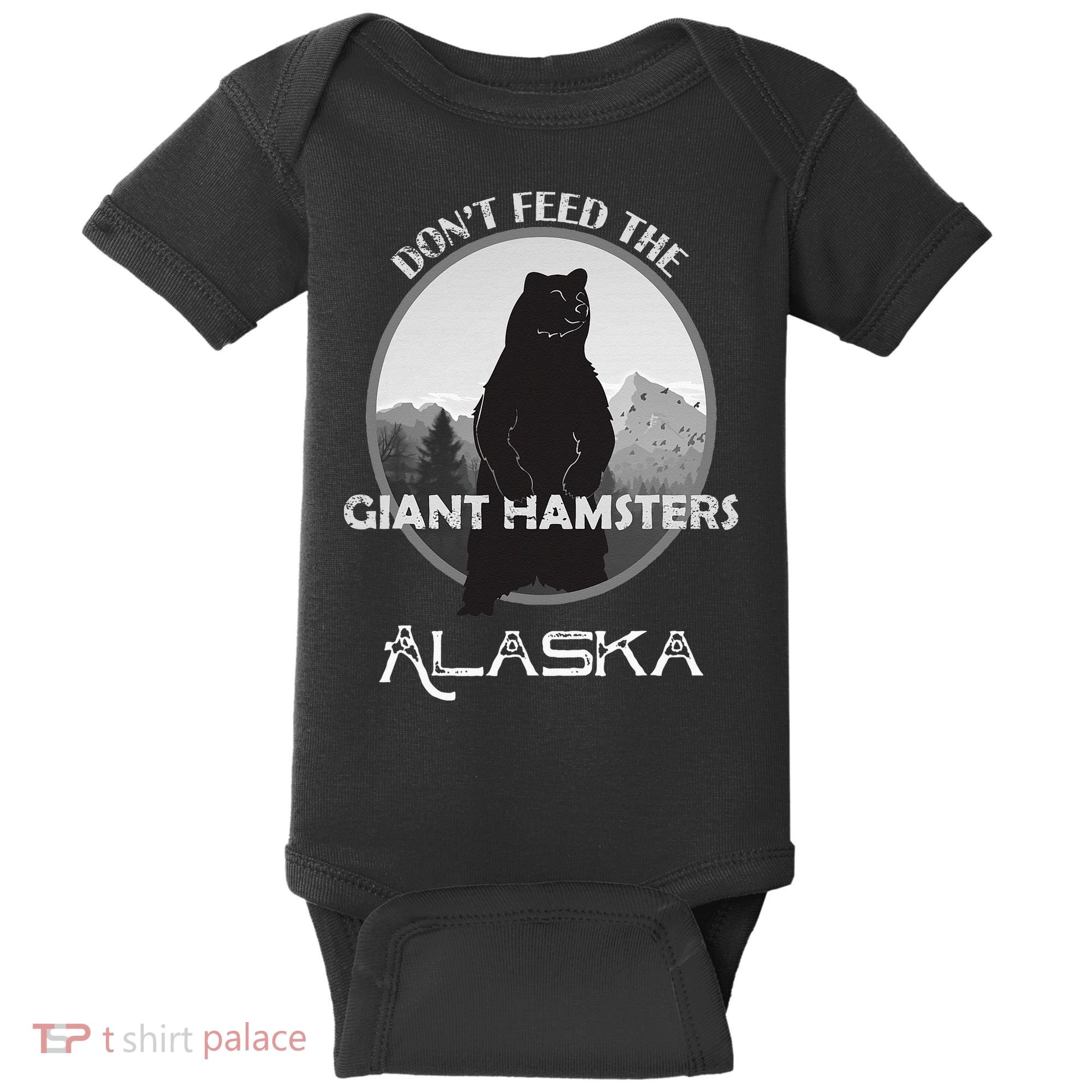 Funny Alaska Grizzly Bear Gift Kodiak Grizzlies Souvenir Baby Bodysuit