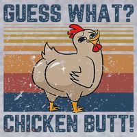 Funny Animal Guess What Chicken Butt Cute Chickens Buffs Women's Sweatshirt thumb 2