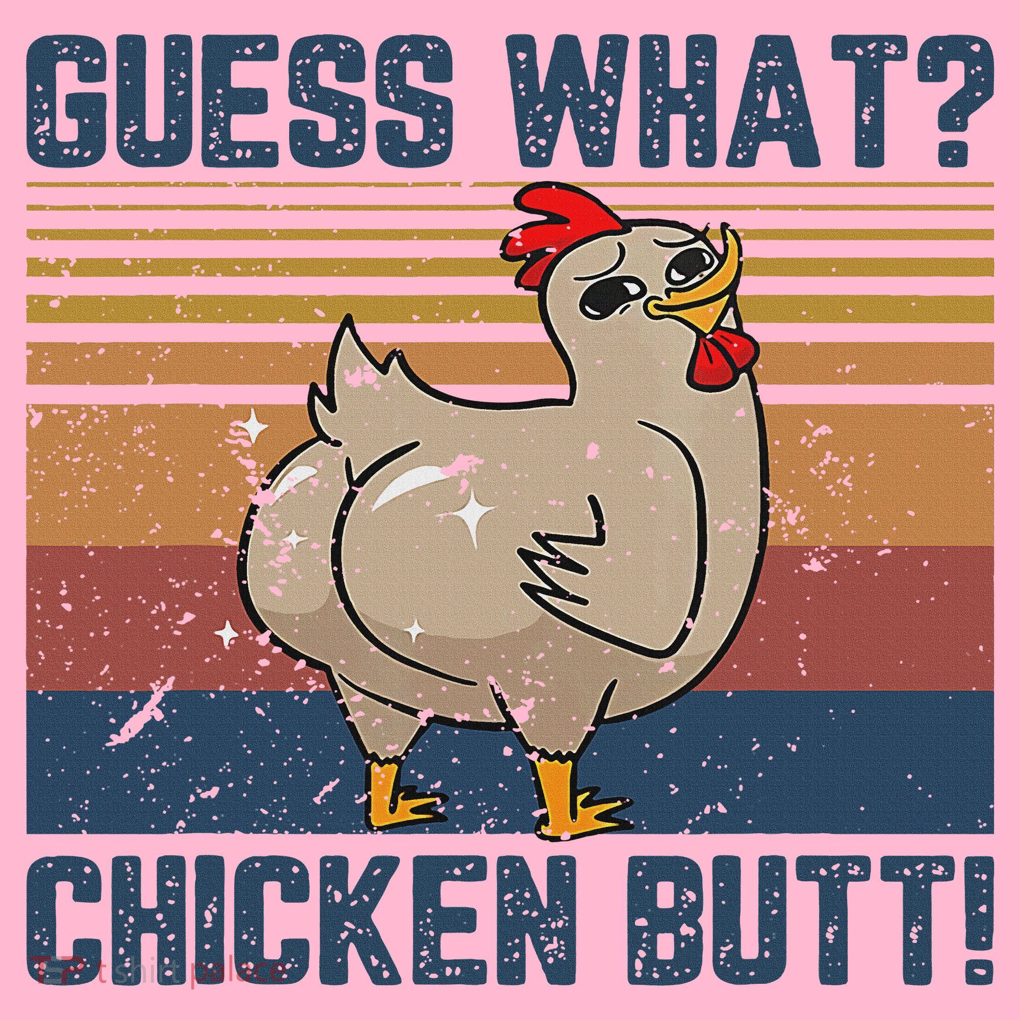 Funny Animal Guess What Chicken Butt Cute Chickens Buffs Coaster