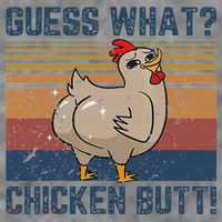 Funny Animal Guess What Chicken Butt Cute Chickens Buffs Toddler Hoodie thumb 2