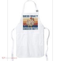 Funny Animal Guess What Chicken Butt Cute Chickens Buffs Apron thumb 0