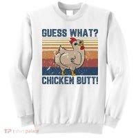 Funny Animal Guess What Chicken Butt Cute Chickens Buffs Sweatshirt thumb 0