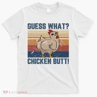 Funny Animal Guess What Chicken Butt Cute Chickens Buffs T-Shirt thumb 0