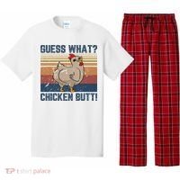 Funny Animal Guess What Chicken Butt Cute Chickens Buffs Pajama Set thumb 0