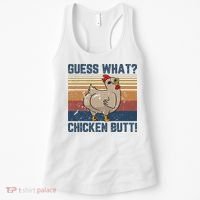 Funny Animal Guess What Chicken Butt Cute Chickens Buffs Women's Tank Top thumb 0