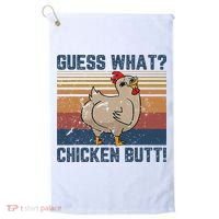 Funny Animal Guess What Chicken Butt Cute Chickens Buffs Golf Towel thumb 0