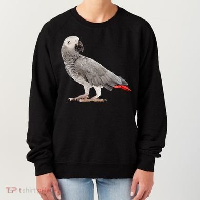 Funny African Grey Parrot Bird Gift Women's Sweatshirt