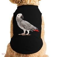 Funny African Grey Parrot Bird Gift Doggie Tank thumb 0