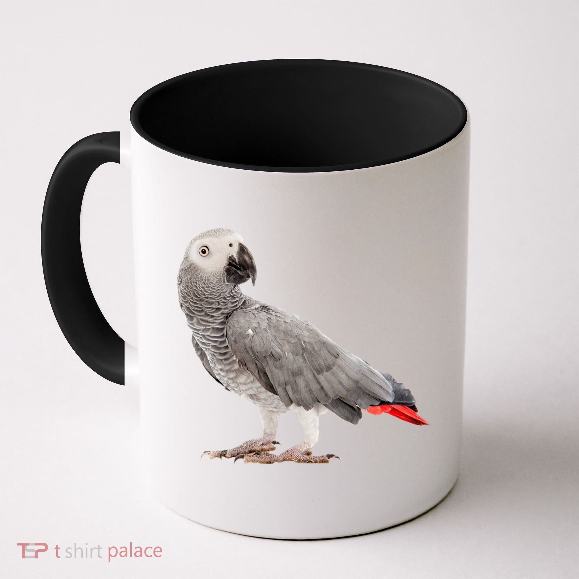 Funny African Grey Parrot Bird Gift Coffee Mug