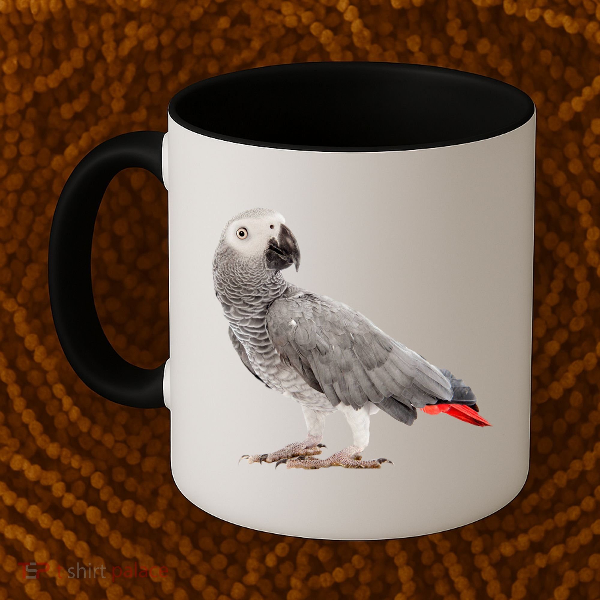 Funny African Grey Parrot Bird Gift Coffee Mug