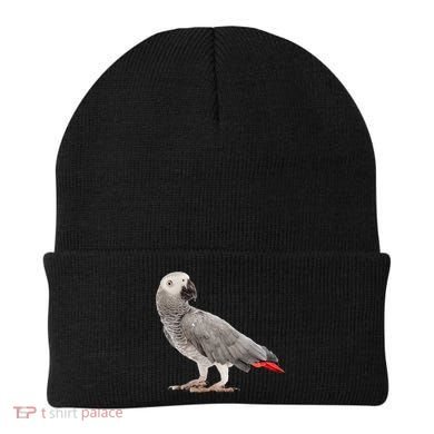 Funny African Grey Parrot Bird Gift Beanie