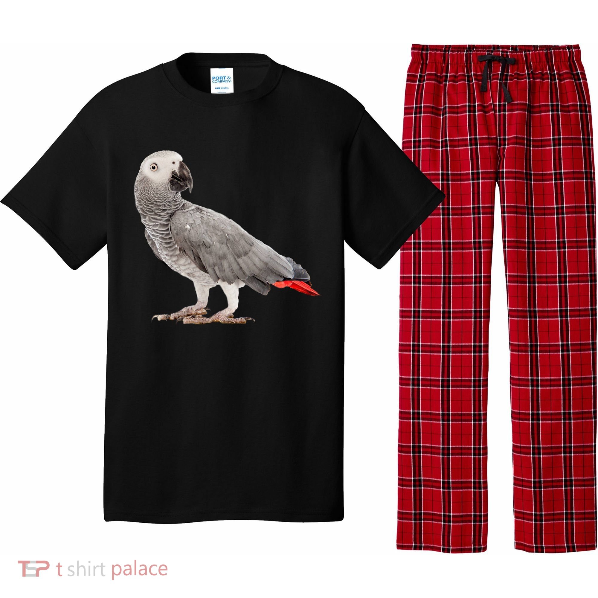 Funny African Grey Parrot Bird Gift Pajama Set