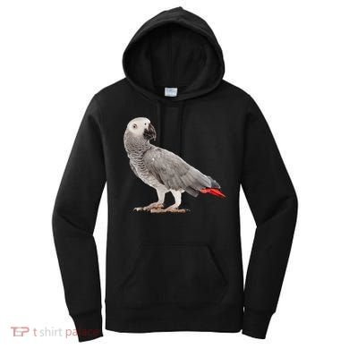 Funny African Grey Parrot Bird Gift Women's Hoodie