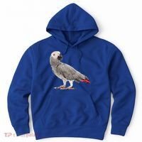 Funny African Grey Parrot Bird Gift Hoodie thumb 0
