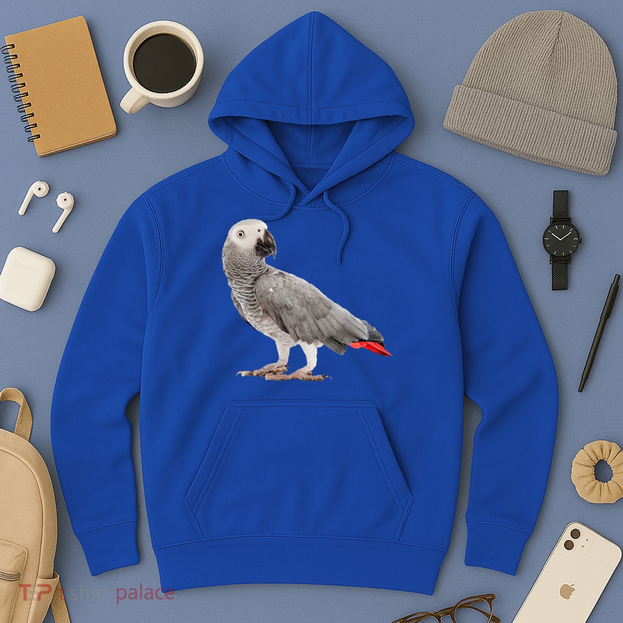 Funny African Grey Parrot Bird Gift Hoodie