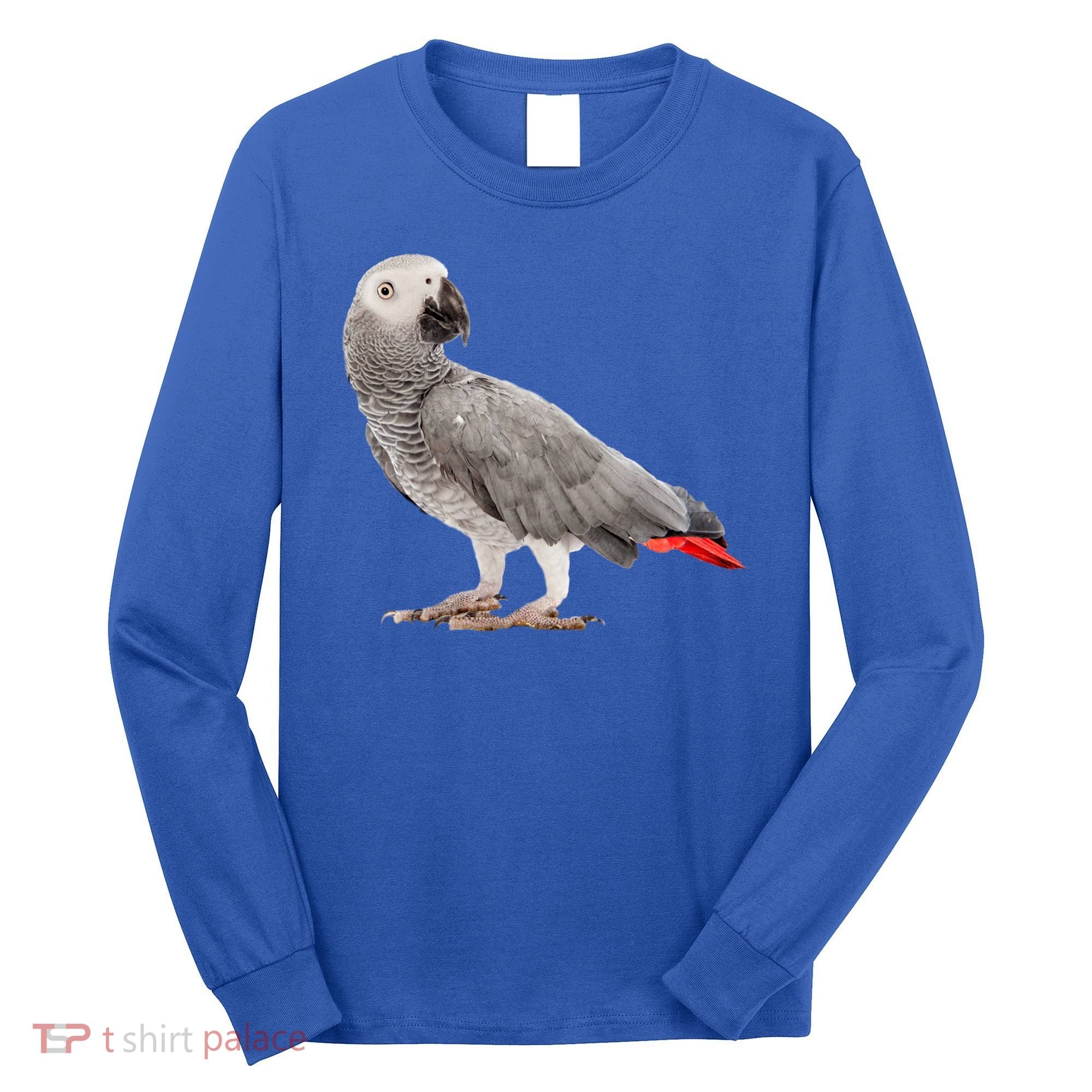 Funny African Grey Parrot Bird Gift Long Sleeve Shirt
