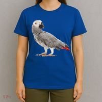 Funny African Grey Parrot Bird Gift T-Shirt thumb 4