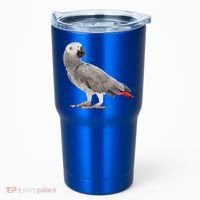 Funny African Grey Parrot Bird Gift Tumbler thumb 0