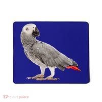 Funny African Grey Parrot Bird Gift Mousepad thumb 0