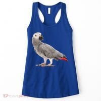 Funny African Grey Parrot Bird Gift Women's Tank Top thumb 0