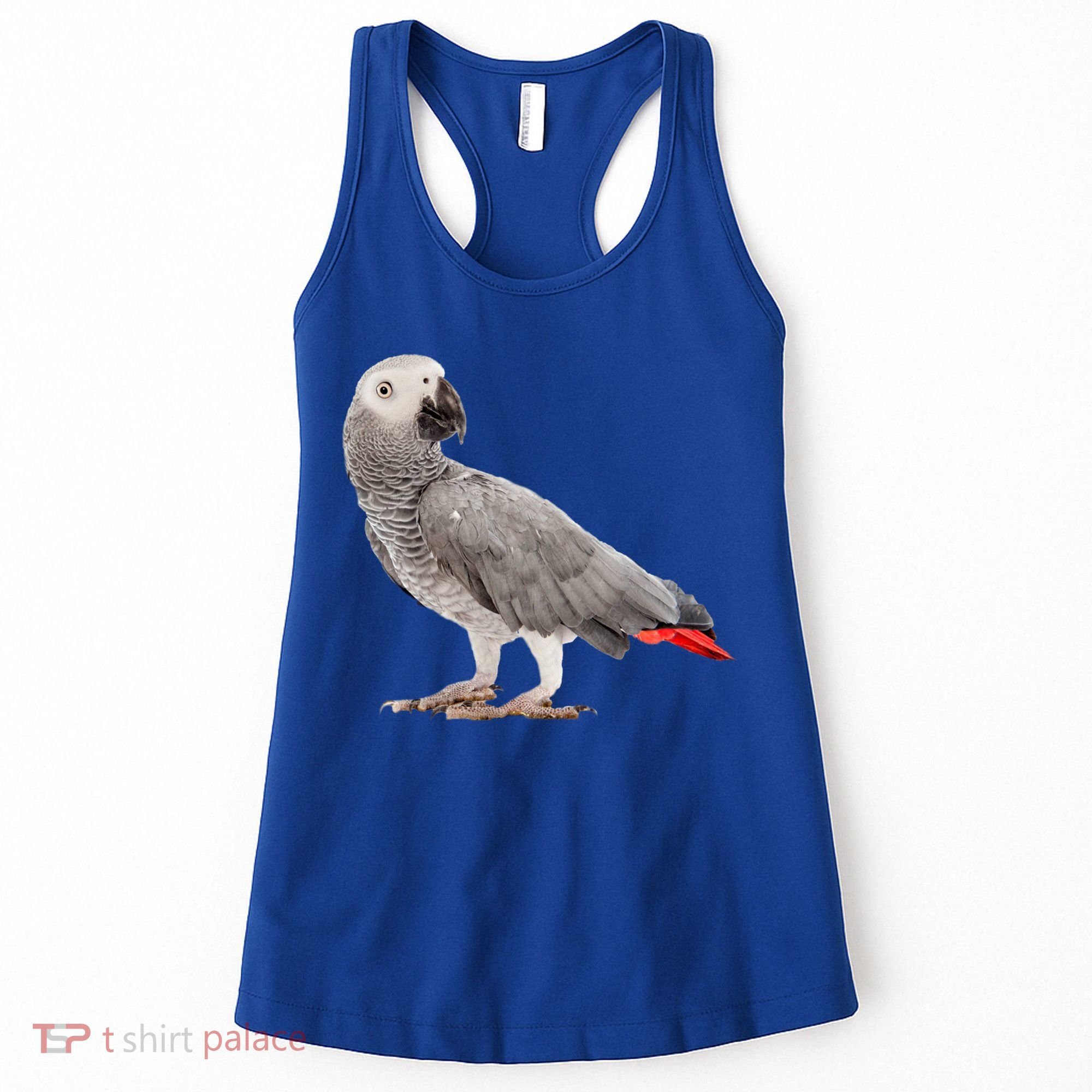 Funny African Grey Parrot Bird Gift Women's Tank Top