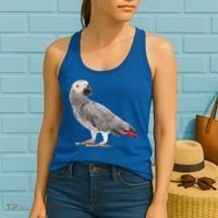 Funny African Grey Parrot Bird Gift Women's Tank Top thumb 2