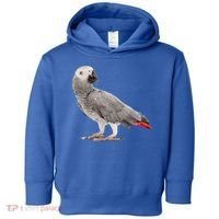 Funny African Grey Parrot Bird Gift Toddler Hoodie thumb 0