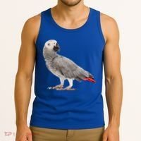 Funny African Grey Parrot Bird Gift Tank Top thumb 3