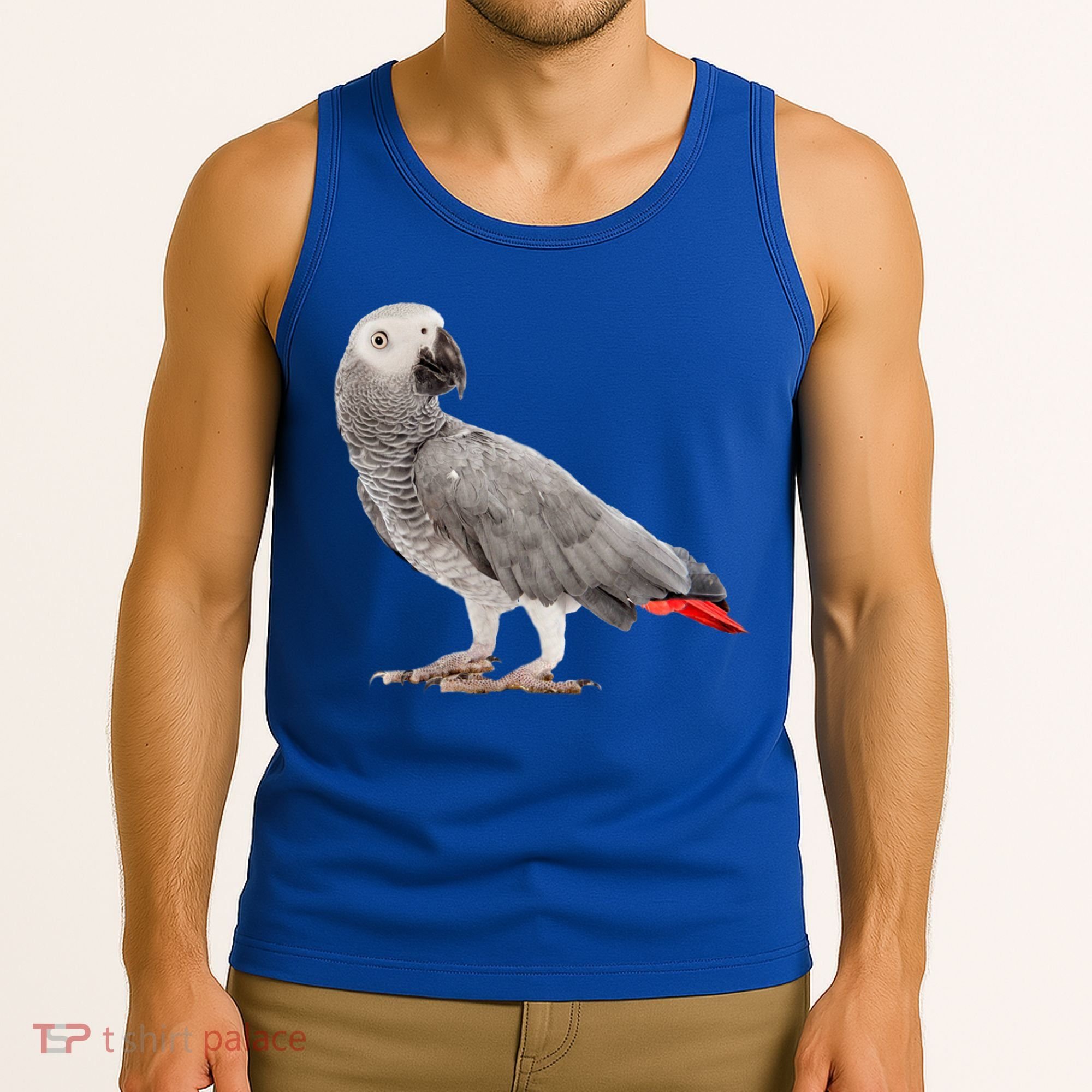 Funny African Grey Parrot Bird Gift Tank Top