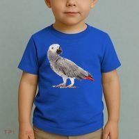 Funny African Grey Parrot Bird Gift Toddler T-Shirt thumb 2