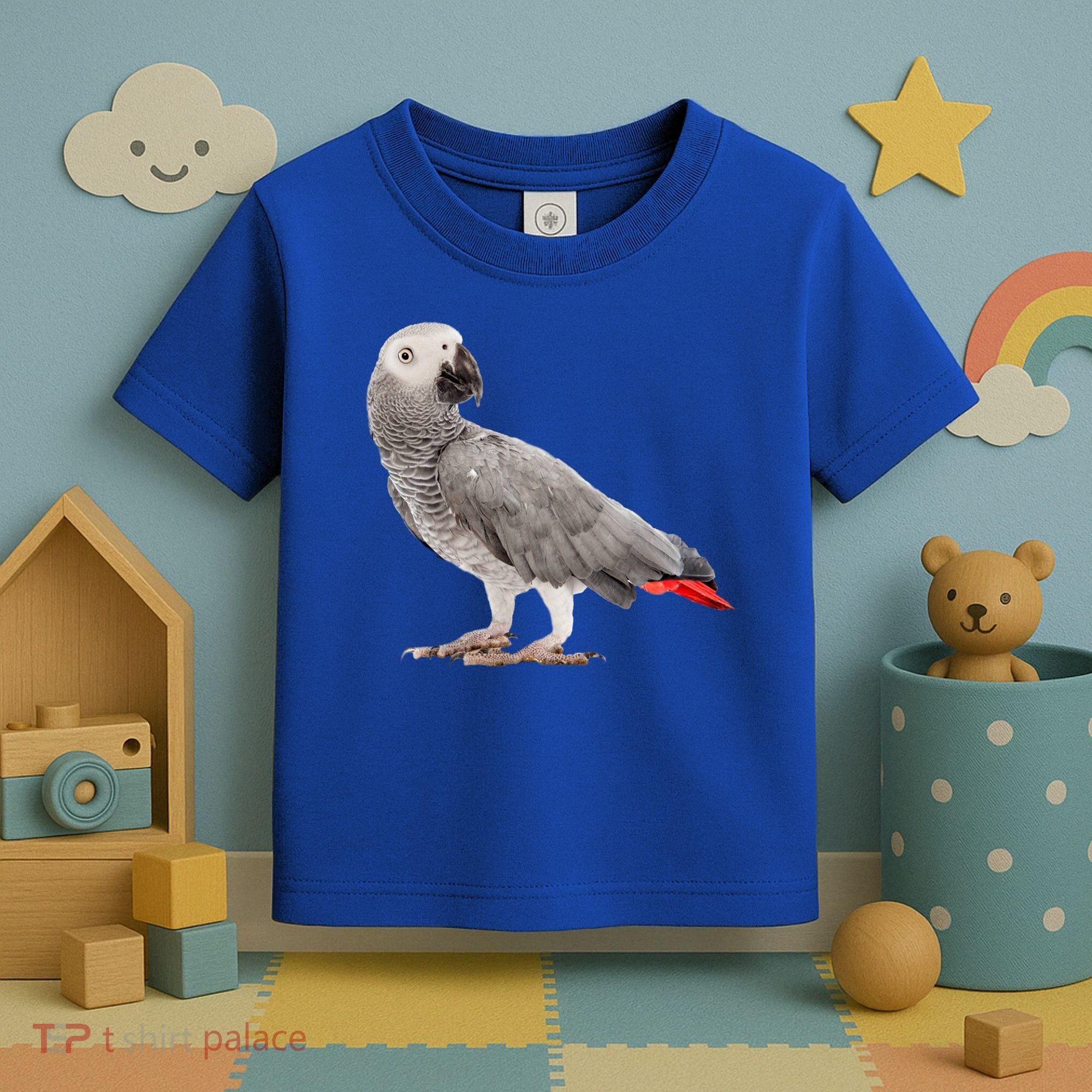 Funny African Grey Parrot Bird Gift Toddler T-Shirt