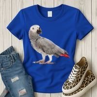 Funny African Grey Parrot Bird Gift Women's T-Shirt thumb 3