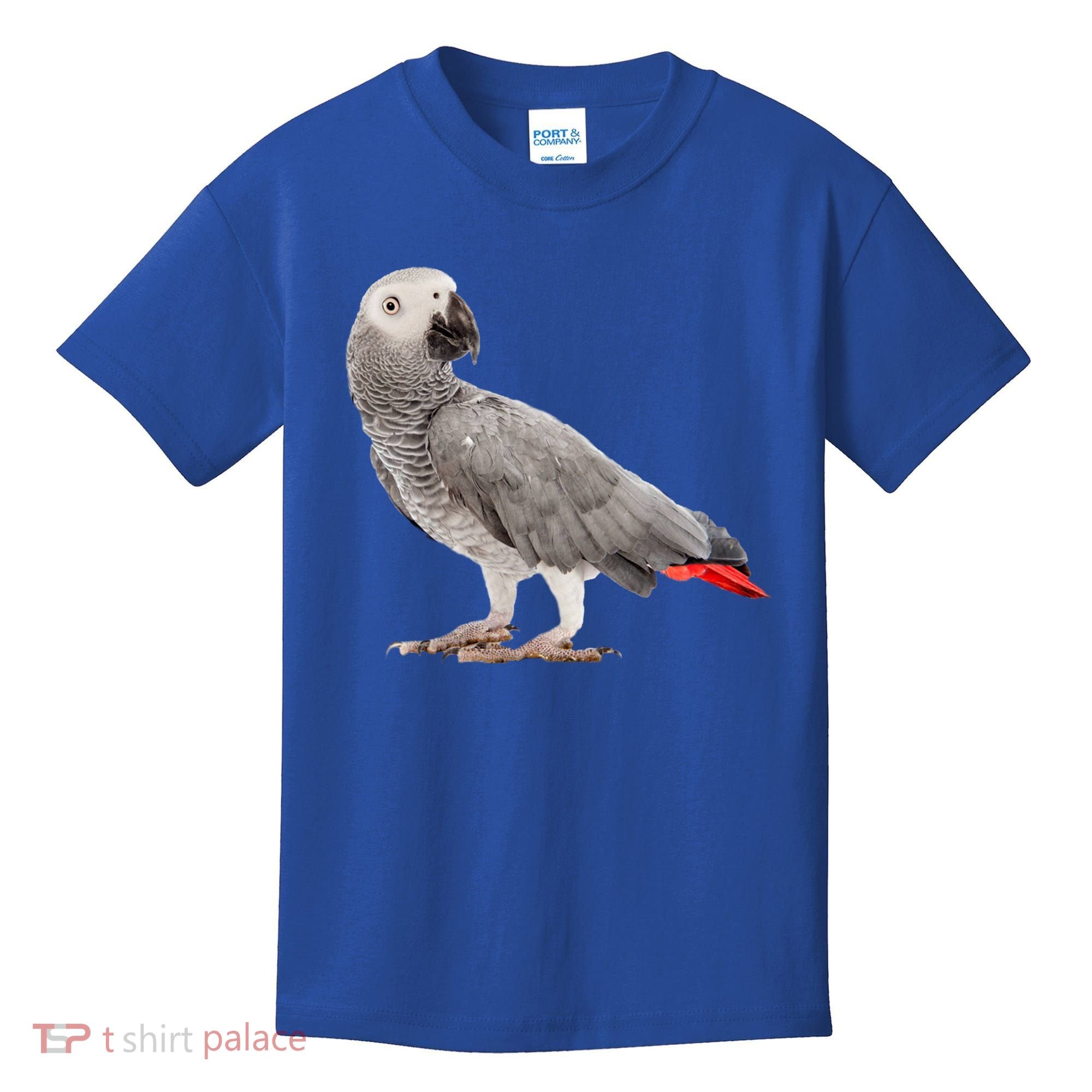 Funny African Grey Parrot Bird Gift Kids T-Shirt