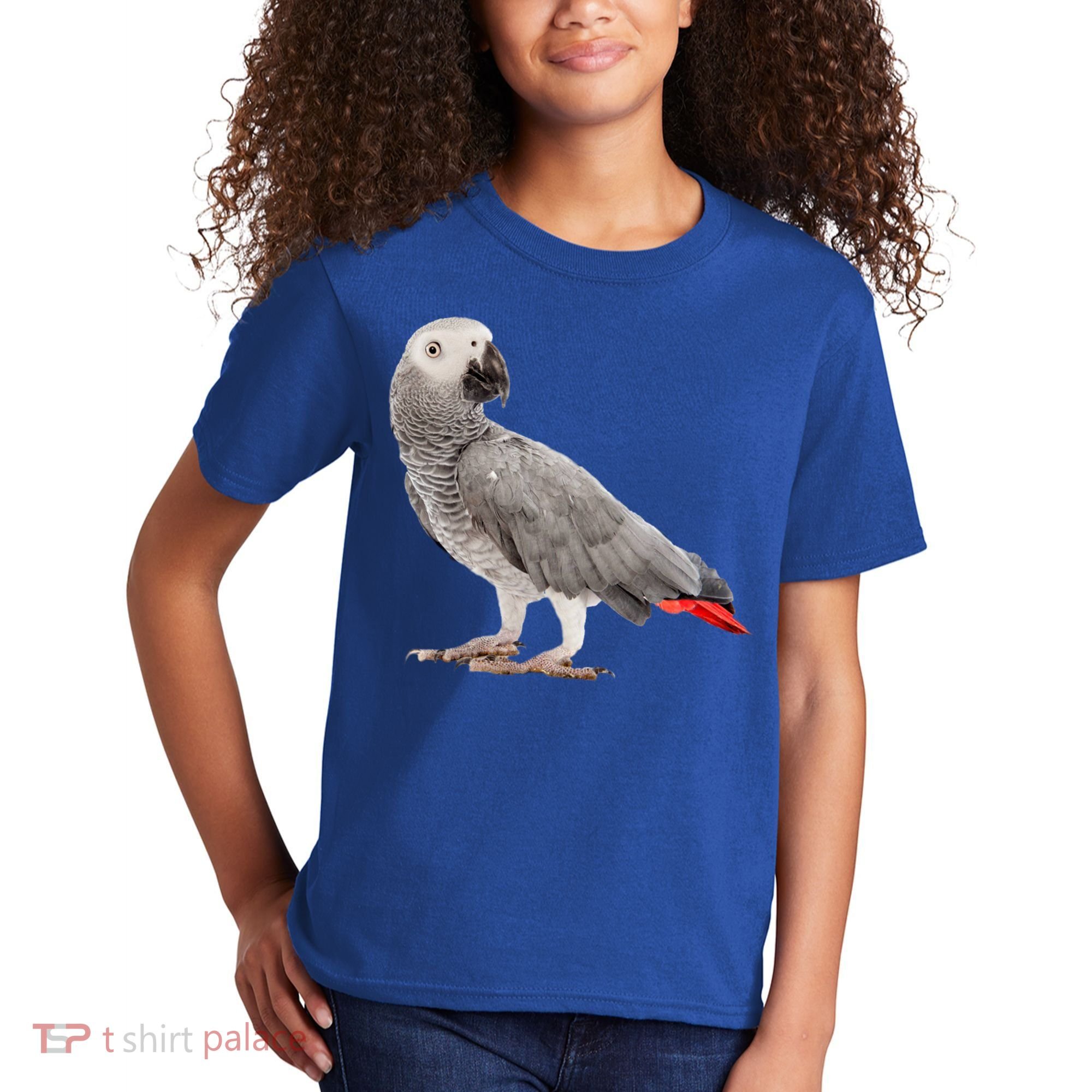 Funny African Grey Parrot Bird Gift Kids T-Shirt