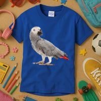 Funny African Grey Parrot Bird Gift Kids T-Shirt thumb 3