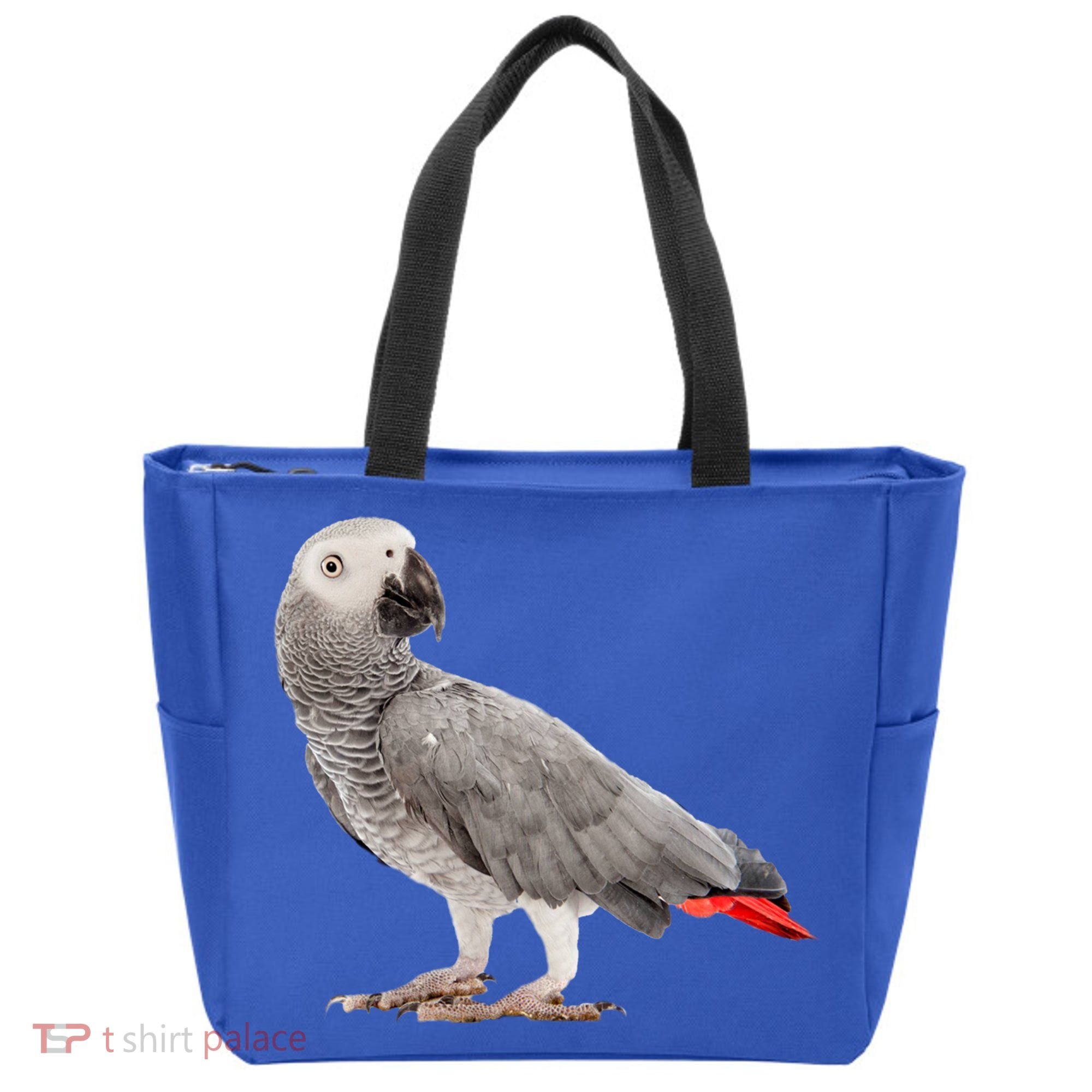 Funny African Grey Parrot Bird Gift Tote Bag