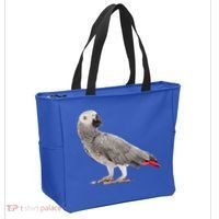 Funny African Grey Parrot Bird Gift Tote Bag thumb 2