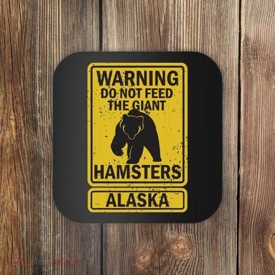 Funny Alaska Grizzly Brown Kodiak Bear Gift Coaster