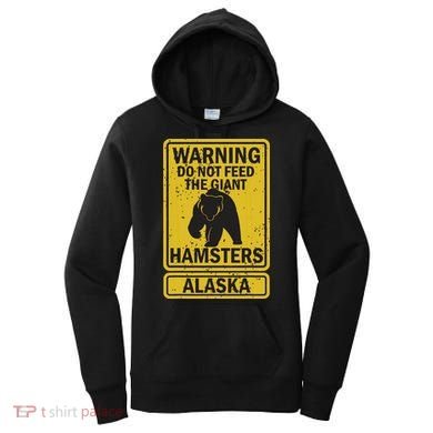 Funny Alaska Grizzly Brown Kodiak Bear Gift Women's Hoodie