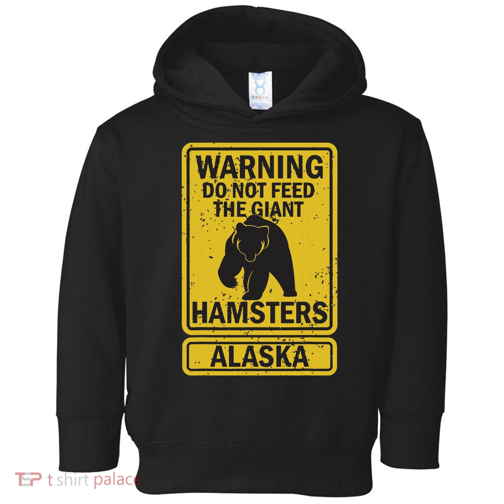 Funny Alaska Grizzly Brown Kodiak Bear Gift Toddler Hoodie