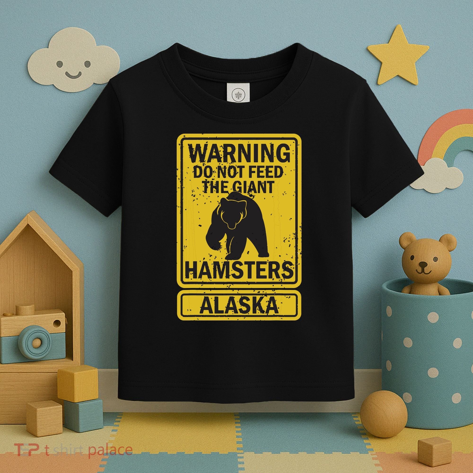 Funny Alaska Grizzly Brown Kodiak Bear Gift Toddler T-Shirt