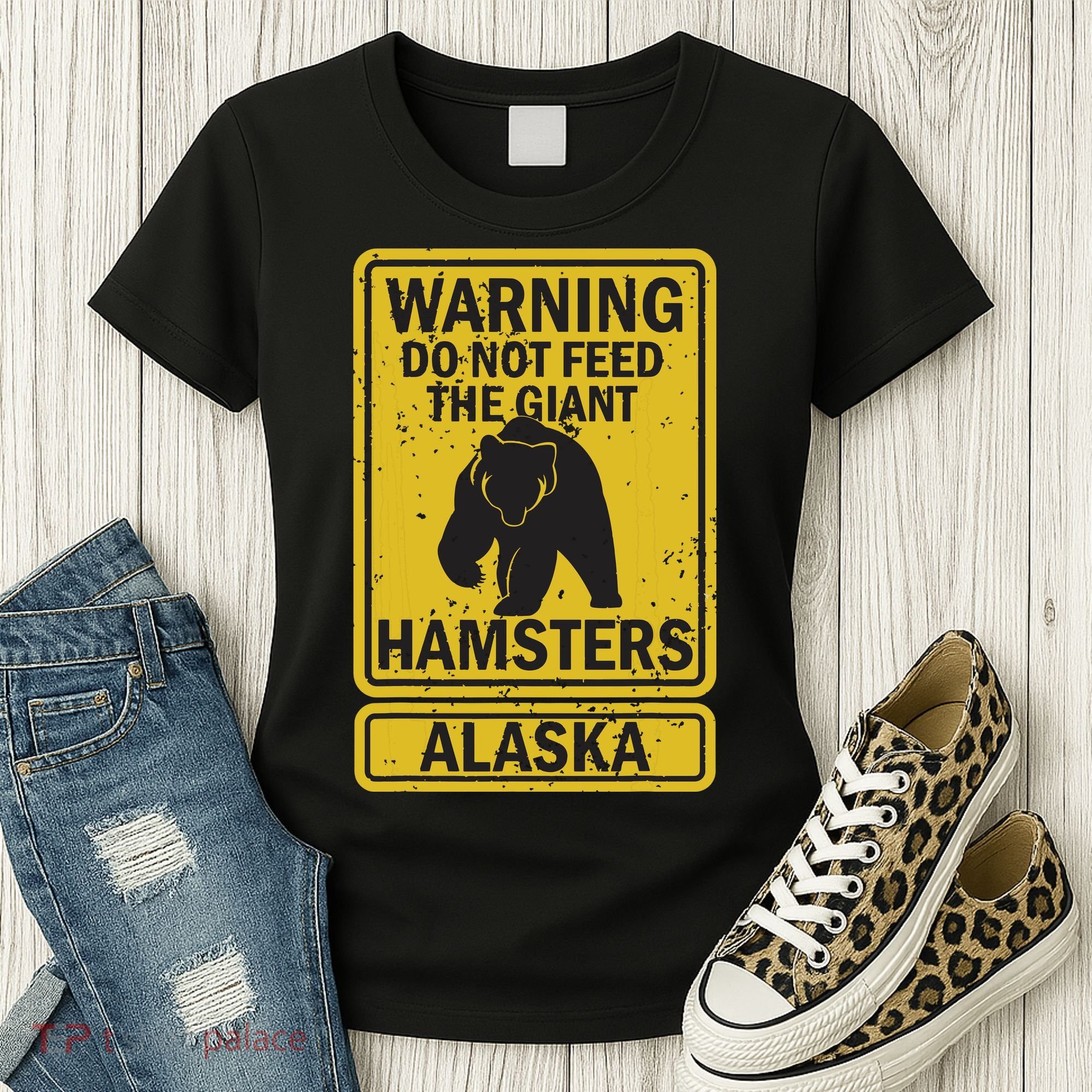 Funny Alaska Grizzly Brown Kodiak Bear Gift Women's T-Shirt