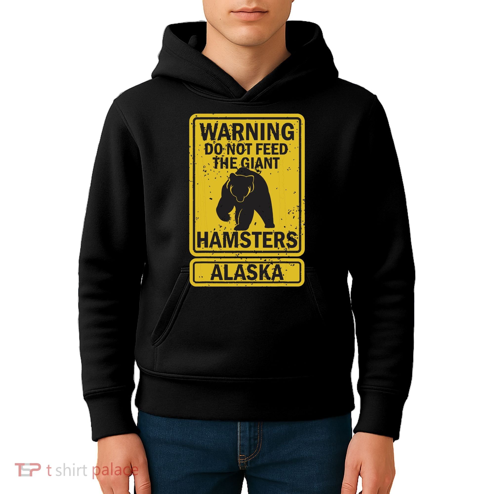 Funny Alaska Grizzly Brown Kodiak Bear Gift Kids Hoodie